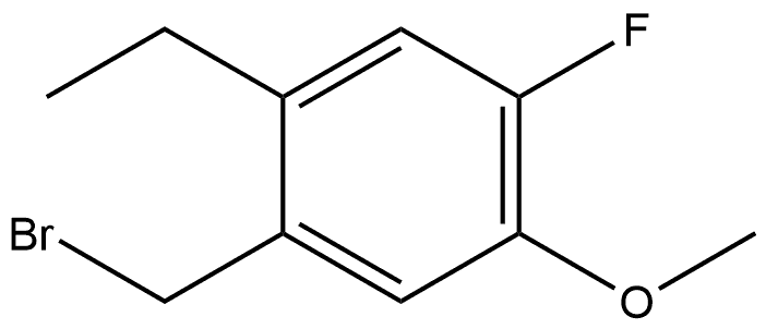 1-(Bromomethyl)-2-ethyl-4-fluoro-5-methoxybenzene Structure