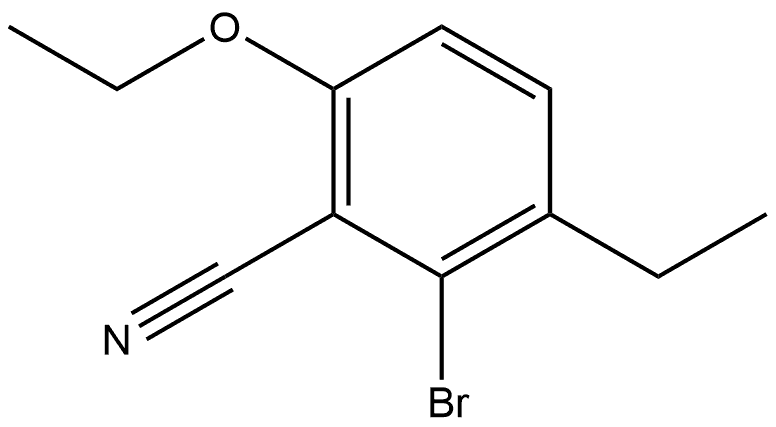 2-Bromo-6-ethoxy-3-ethylbenzonitrile Structure