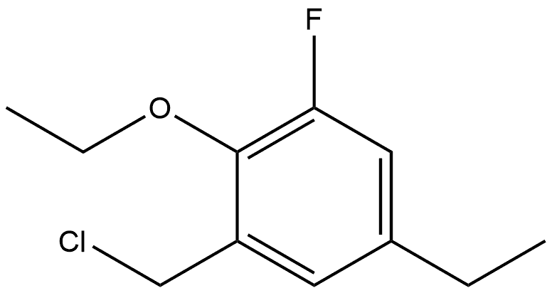 1-(Chloromethyl)-2-ethoxy-5-ethyl-3-fluorobenzene Structure