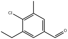 4-Chloro-3-ethyl-5-methylbenzaldehyde Structure