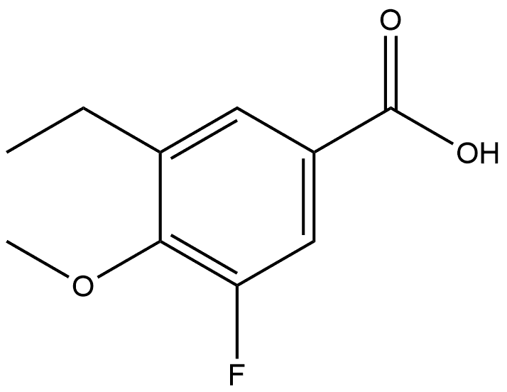 3-Ethyl-5-fluoro-4-methoxybenzoic acid Structure