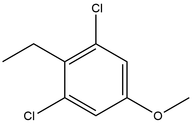 1,3-Dichloro-2-ethyl-5-methoxybenzene Structure