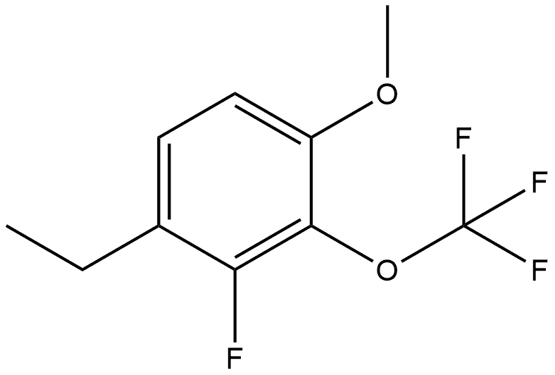 1-Ethyl-2-fluoro-4-methoxy-3-(trifluoromethoxy)benzene Structure