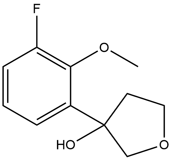 3-(3-Fluoro-2-methoxyphenyl)tetrahydro-3-furanol Structure