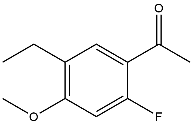 1-(5-Ethyl-2-fluoro-4-methoxyphenyl)ethanone Structure