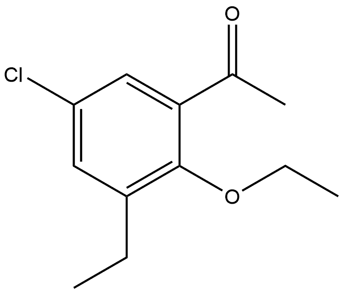 1-(5-Chloro-2-ethoxy-3-ethylphenyl)ethanone Structure