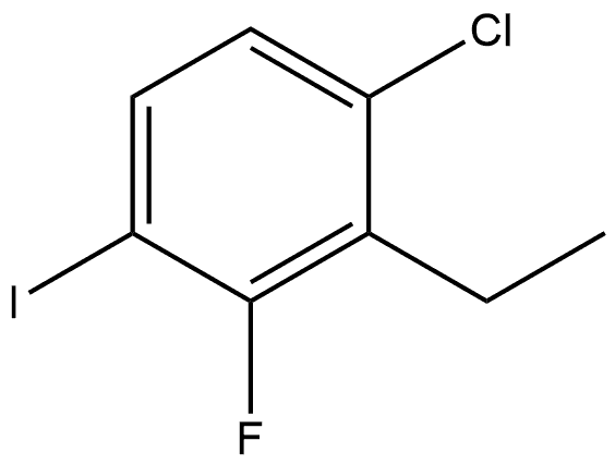 1-Chloro-2-ethyl-3-fluoro-4-iodobenzene 구조식 이미지