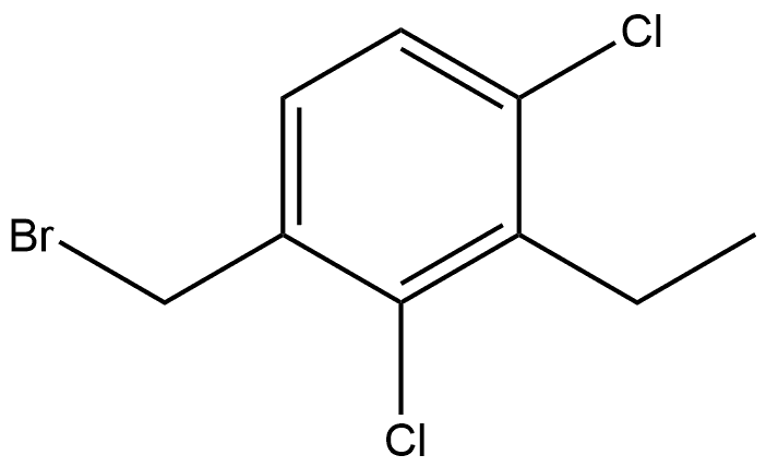 1-(Bromomethyl)-2,4-dichloro-3-ethylbenzene Structure