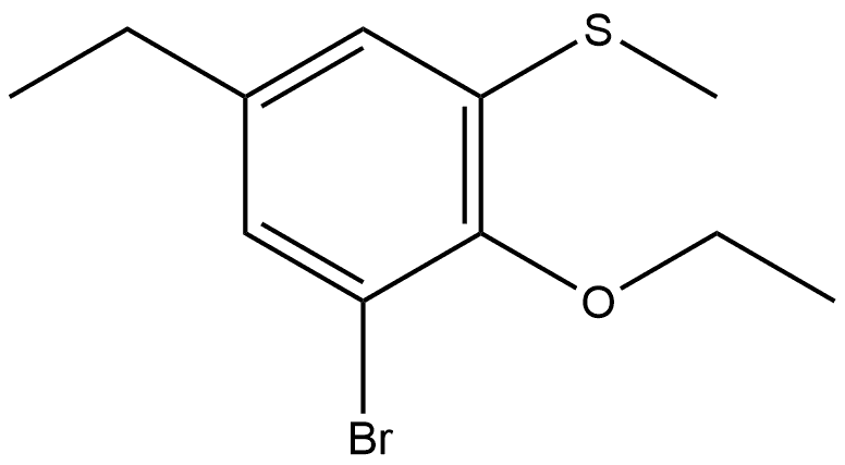 1-Bromo-2-ethoxy-5-ethyl-3-(methylthio)benzene Structure