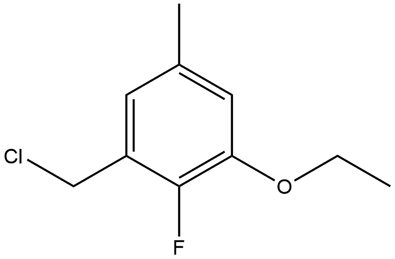 1-(Chloromethyl)-3-ethoxy-2-fluoro-5-methylbenzene Structure