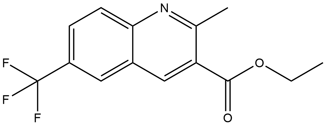 ethyl 2-methyl-6-(trifluoromethyl)quinoline-3-carboxylate Structure