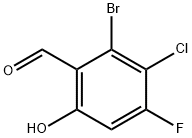 Benzaldehyde, 2-bromo-3-chloro-4-fluoro-6-hydroxy- Structure