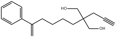 1,3-Propanediol, 2-(5-phenyl-5-hexen-1-yl)-2-(2-propyn-1-yl)- Structure