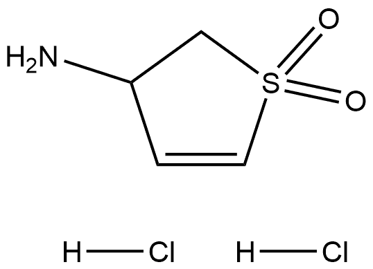 3-Thiophenamine, 2,3-dihydro-, 1,1-dioxide, hydrochloride (1:2) Structure