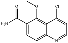 4-chloro-5-methoxyquinoline-6-carboxamide Structure