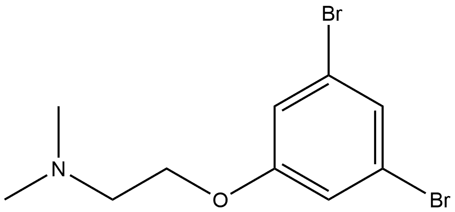 2-(3,5-Dibromophenoxy)-N,N-dimethylethanamine Structure