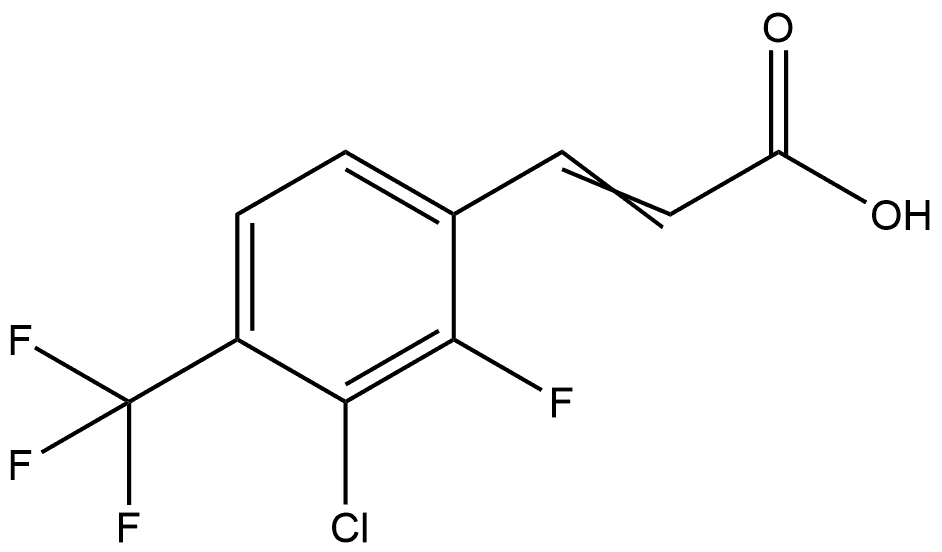 3-[3-Chloro-2-fluoro-4-(trifluoromethyl)phenyl]-2-propenoic acid Structure