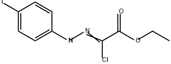 Acetic acid, chloro[(4-iodophenyl)hydrazono]-, ethyl ester Structure