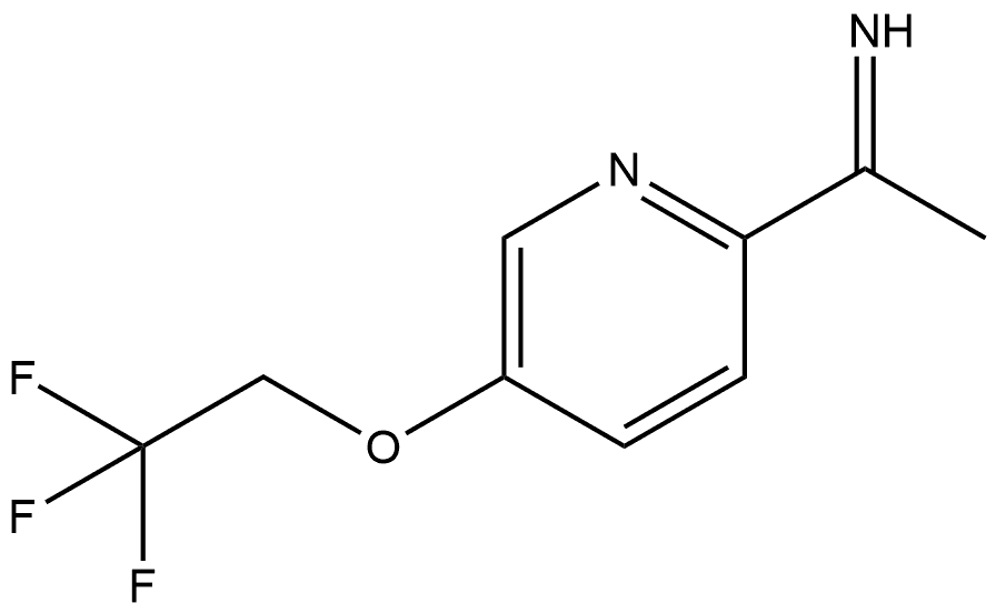 1-(5-(2,2,2-trifluoroethoxy)pyridin-2-yl)ethan-1-imine Structure