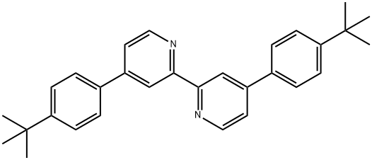 2,2'-Bipyridine, 4,4'-bis[4-(1,1-dimethylethyl)phenyl]- Structure