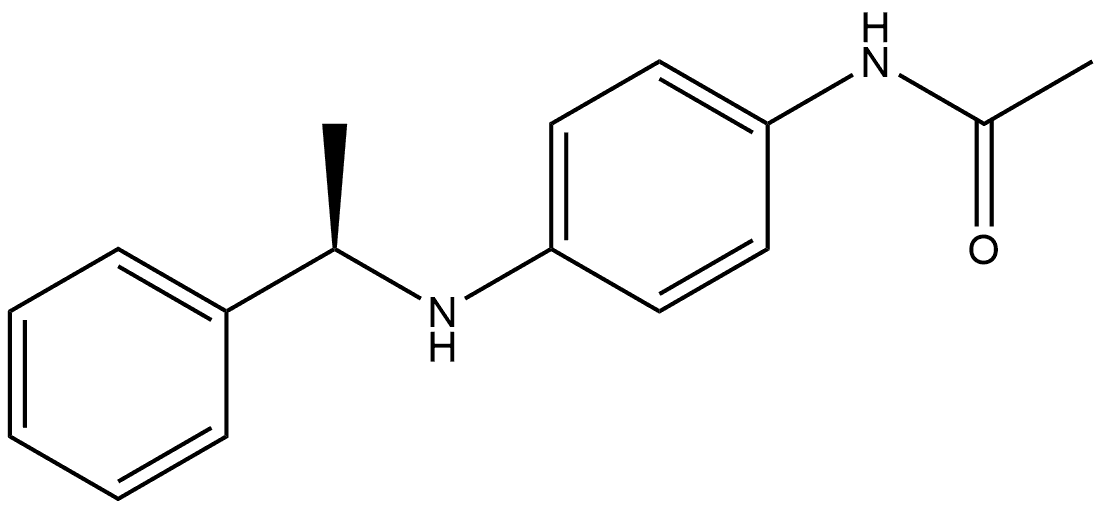 N-[4-[[(1R)-1-Phenylethyl]amino]phenyl]acetamide 구조식 이미지