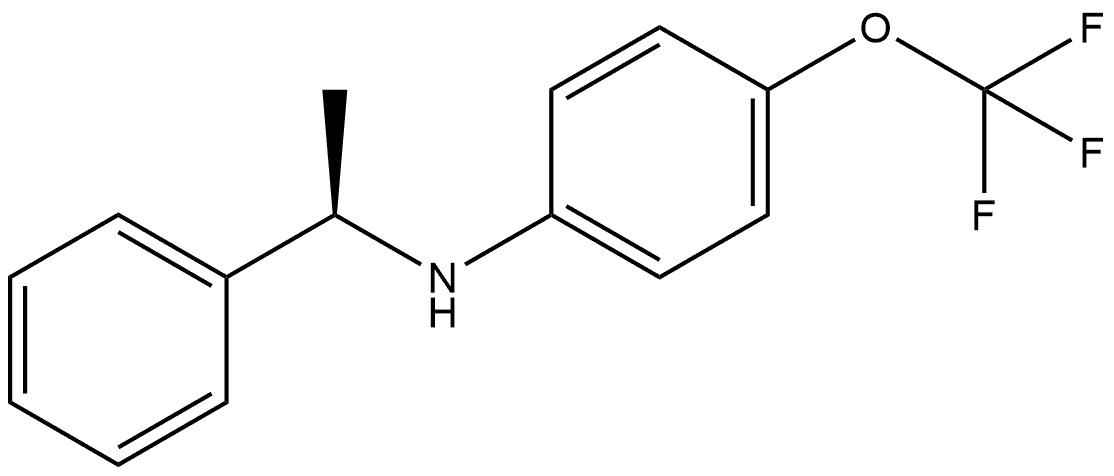 (αR)-α-Methyl-N-[4-(trifluoromethoxy)phenyl]benzenemethanamine Structure