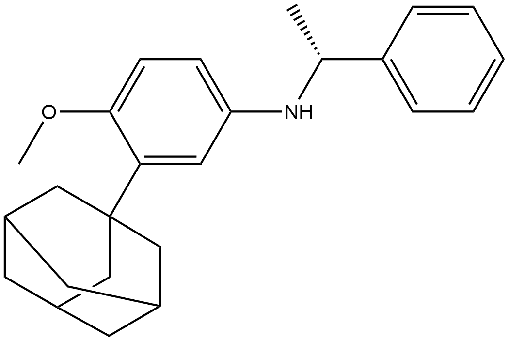 (αR)-N-(4-Methoxy-3-tricyclo[3.3.1.13,7]dec-1-ylphenyl)-α-methylbenzenemethanamine Structure