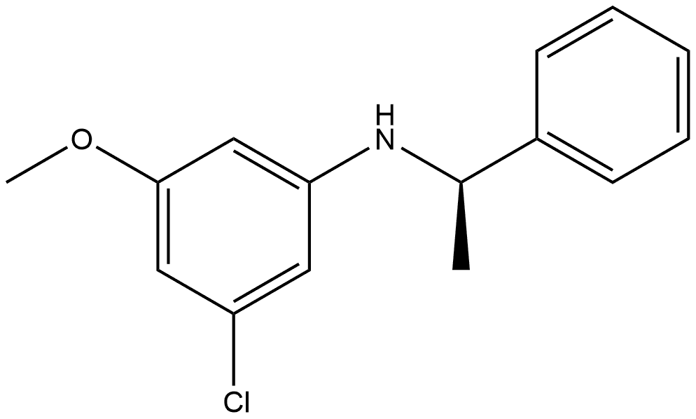 (αR)-N-(3-Chloro-5-methoxyphenyl)-α-methylbenzenemethanamine Structure