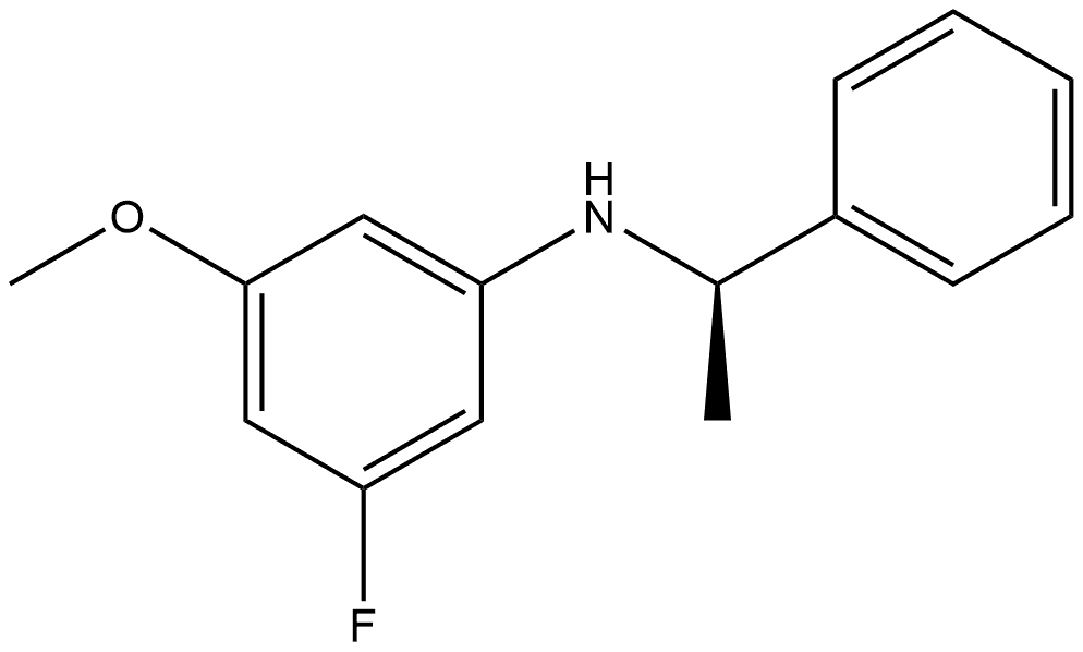 (αR)-N-(3-Fluoro-5-methoxyphenyl)-α-methylbenzenemethanamine Structure