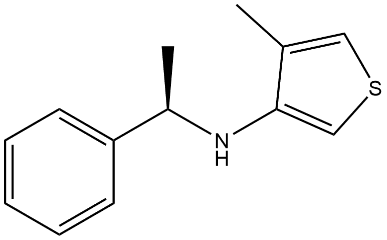 4-Methyl-N-[(1R)-1-phenylethyl]-3-thiophenamine 구조식 이미지