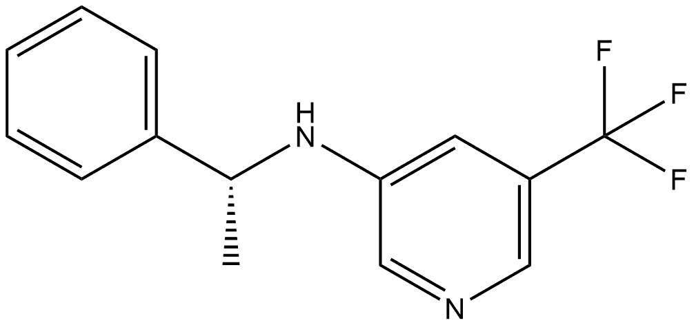 N-[(1R)-1-Phenylethyl]-5-(trifluoromethyl)-3-pyridinamine Structure