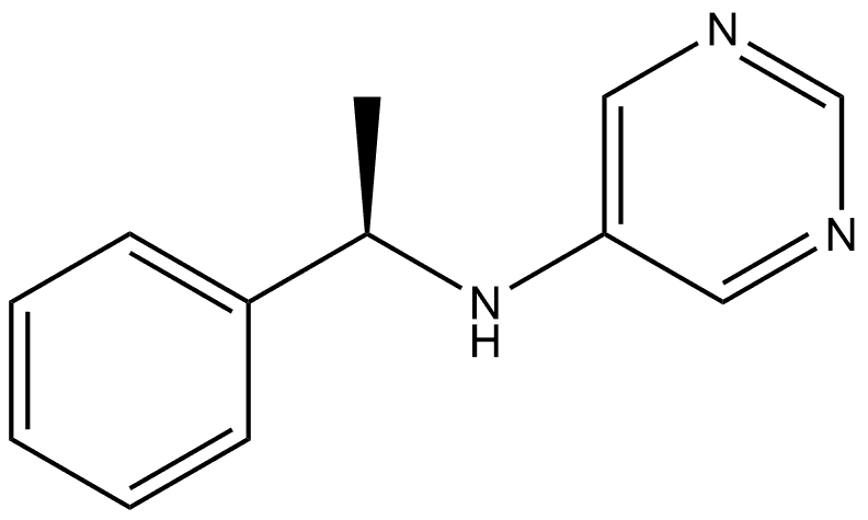 N-[(1R)-1-Phenylethyl]-5-pyrimidinamine Structure