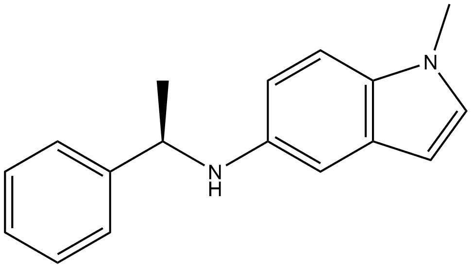 1-Methyl-N-[(1R)-1-phenylethyl]-1H-indol-5-amine Structure