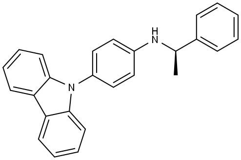 (αR)-N-[4-(9H-Carbazol-9-yl)phenyl]-α-methylbenzenemethanamine Structure