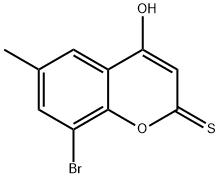 2H-1-Benzopyran-2-thione, 8-bromo-4-hydroxy-6-methyl- Structure