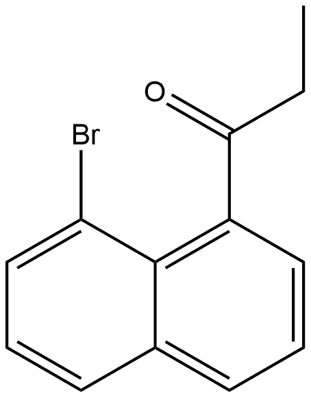 1-(8-Bromo-1-naphthalenyl)-1-propanone Structure