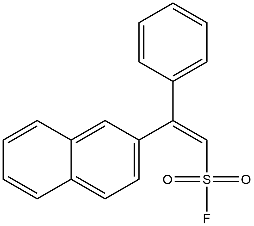 Ethenesulfonyl fluoride, 2-(2-naphthalenyl)-2- Structure