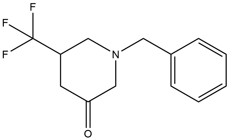 1-Benzyl-5-trifluoromethyl-piperidin-3-one Structure