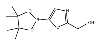 2-Oxazolemethanol, 5-(4,4,5,5-tetramethyl-1,3,2-dioxaborolan-2-yl)- Structure