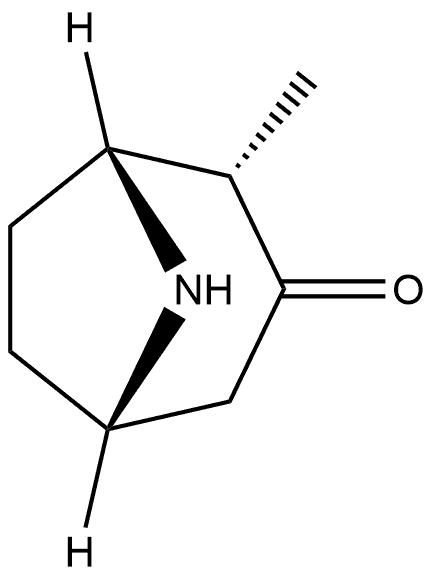 rel-(1S,2R,5R)-2-Methyl-3-oxo-8-aza-bicyclo[3.2.1]octane Structure