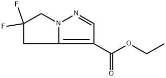 ethyl 5,5-difluoro-5,6-dihydro-4H-pyrrolo[1,2-b]pyrazole-3-carboxylate Structure