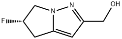 4H-Pyrrolo[1,2-b]pyrazole-2-methanol, 5-fluoro-5,6-dihydro-, (5S)- Structure