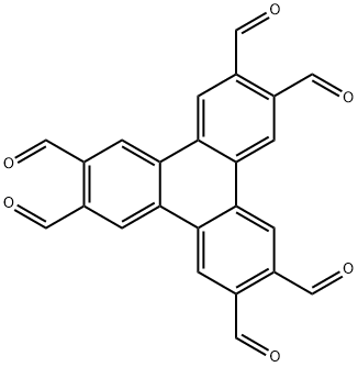 2,3,6,7,10,11-Triphenylenehexacarboxaldehyde Structure