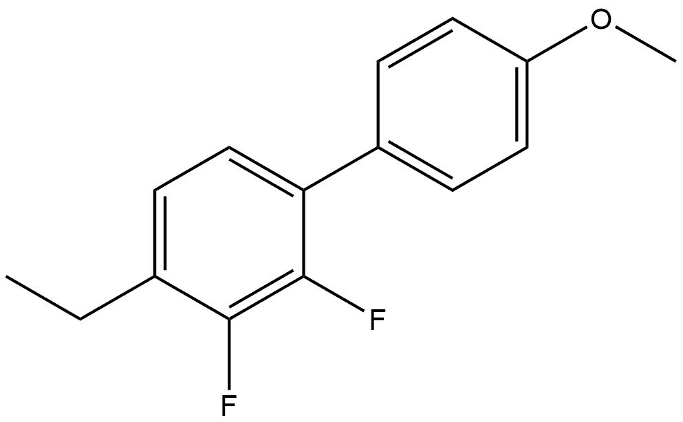 4-Ethyl-2,3-difluoro-4'-methoxy-1,1'-biphenyl Structure