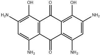 9,10-Anthracenedione, 2,4,5,7-tetraamino-1,8-dihydroxy- Structure