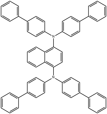 1,4-Naphthalenediamine, N1,N1,N4,N4-tetrakis([1,1'-biphenyl]-4-yl)- Structure