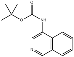 Isoquinolin-4-yl-carbamic acid tert-butyl ester Structure