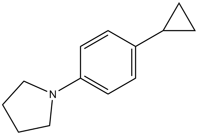 1-(4-Cyclopropylphenyl)pyrrolidine Structure