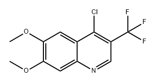 Quinoline, 4-chloro-6,7-dimethoxy-3-(trifluoromethyl)- 구조식 이미지
