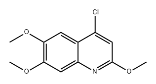 Quinoline, 4-chloro-2,6,7-trimethoxy- Structure